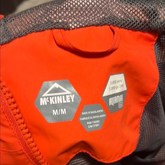 McKinley Orange and Black Hooded Jacket - Picture 2 of 2